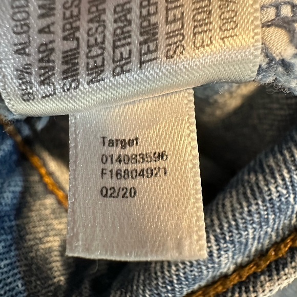 Universal Thread Med Wash Distressed Straight Raw Hem Jeans 14/32R - Picture 4 of 8